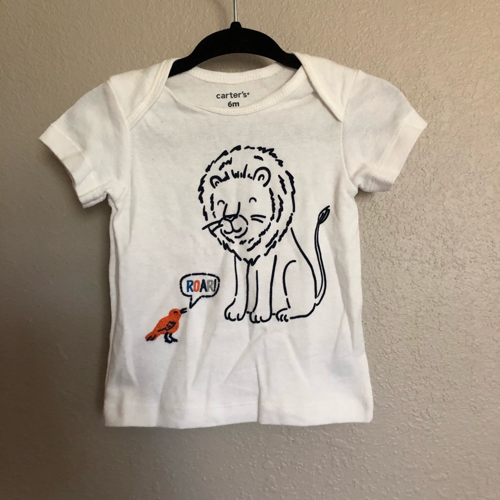Little lion and bird shirt